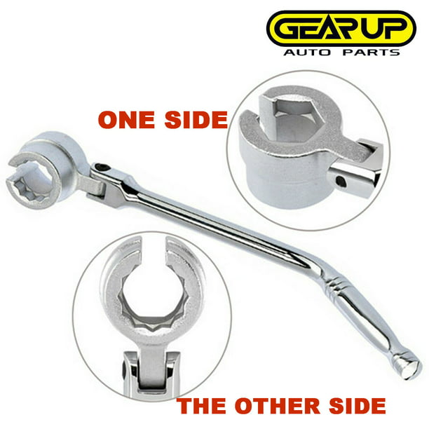 7/8" Oxygen Sensor Wrench Sleeve Socket Flexible Head Removal Tool For Auto Car